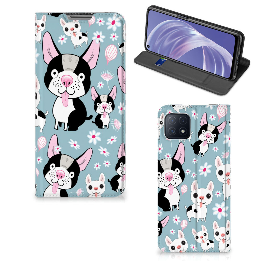 OPPO A73 5G Hoesje maken Hondjes