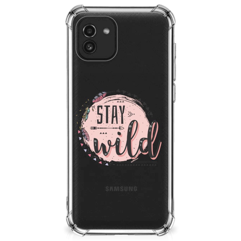 Samsung Galaxy A03 Stevig Bumper Hoesje Boho Stay Wild B2C Telecom