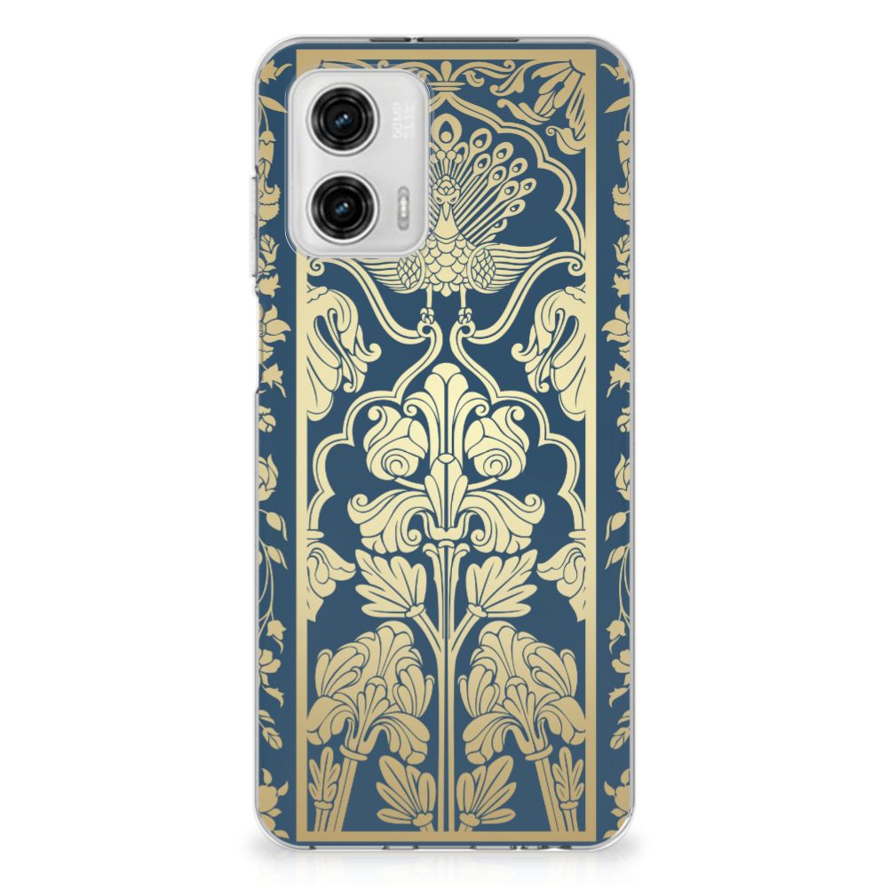 Motorola Moto G73 TPU Case Beige Flowers