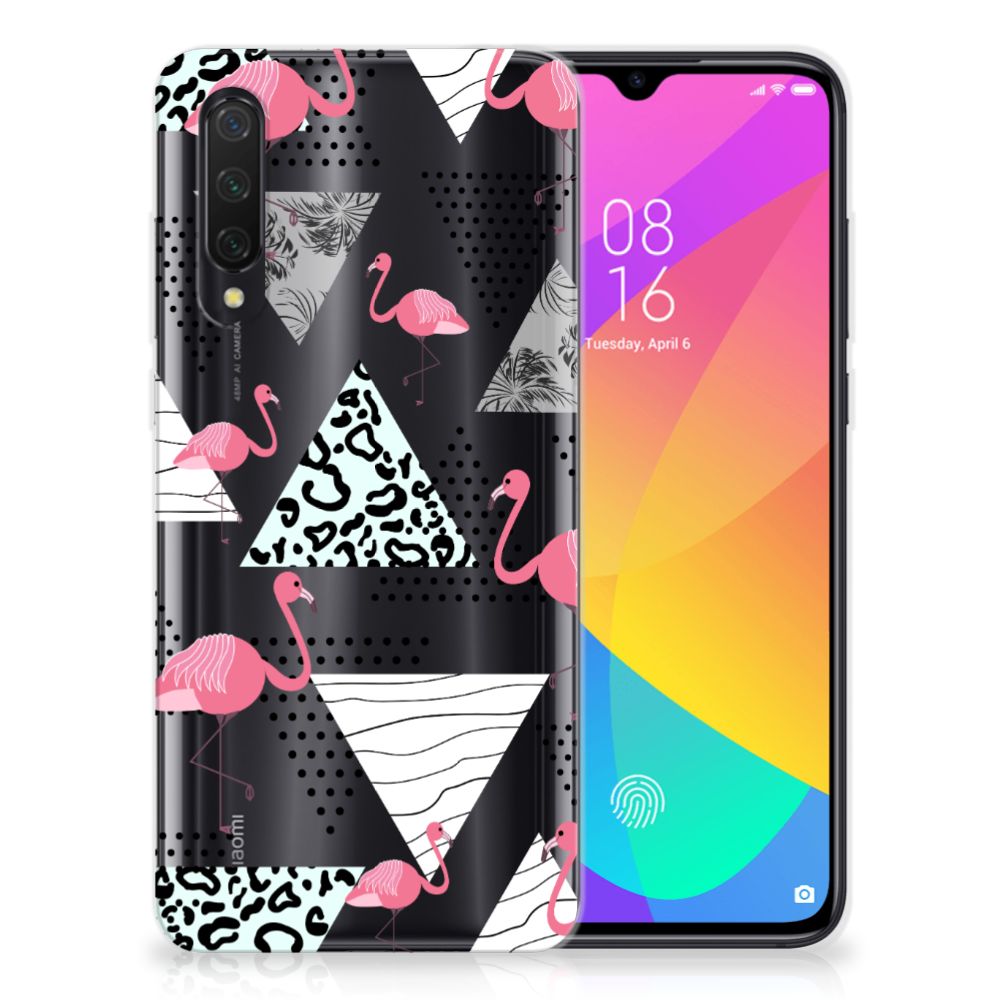 Xiaomi Mi 9 Lite TPU Hoesje Flamingo Triangle B2C Telecom