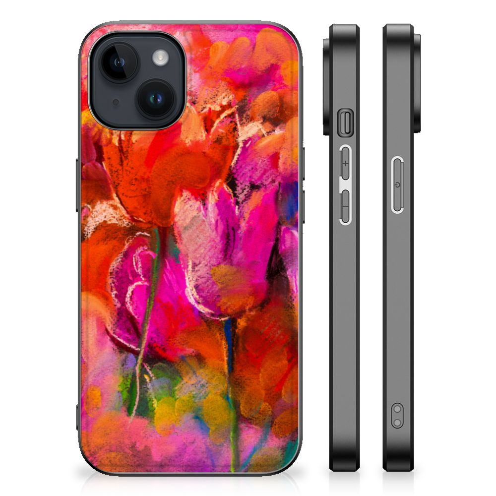 Kleurrijke Telefoonhoesje iPhone 15 Plus Tulips