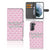 Samsung Galaxy S21 FE Portemonnee Hoesje Flowers Pink DTMP