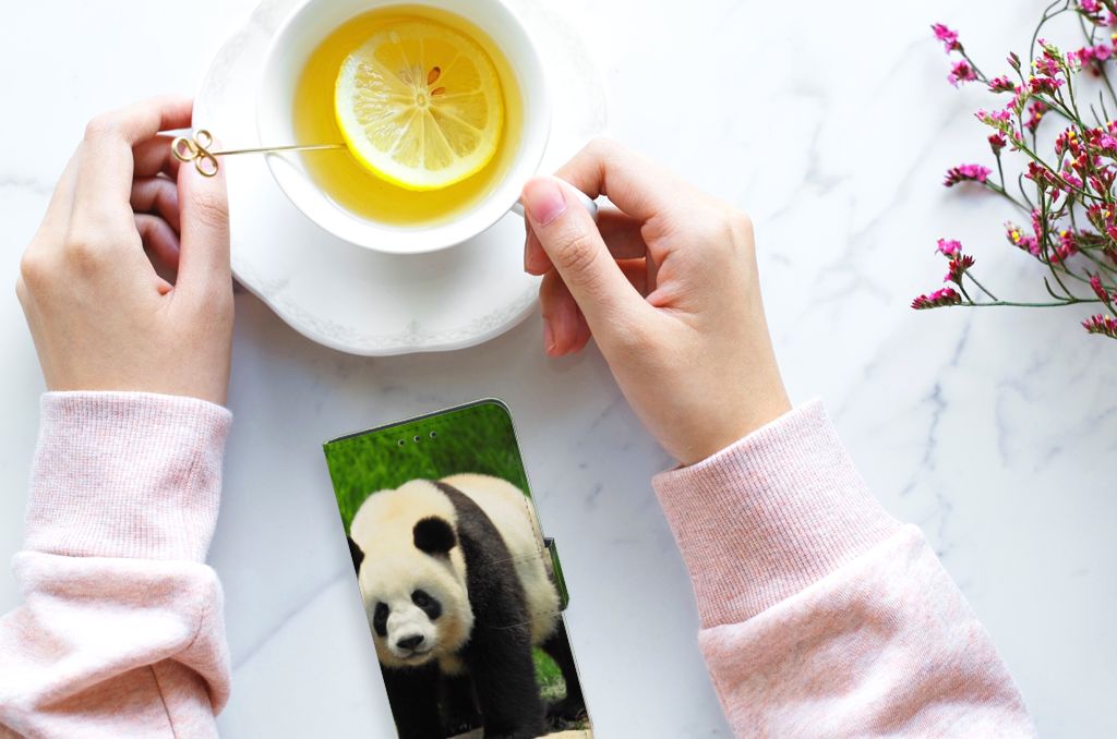 Huawei P40 Telefoonhoesje met Pasjes Panda