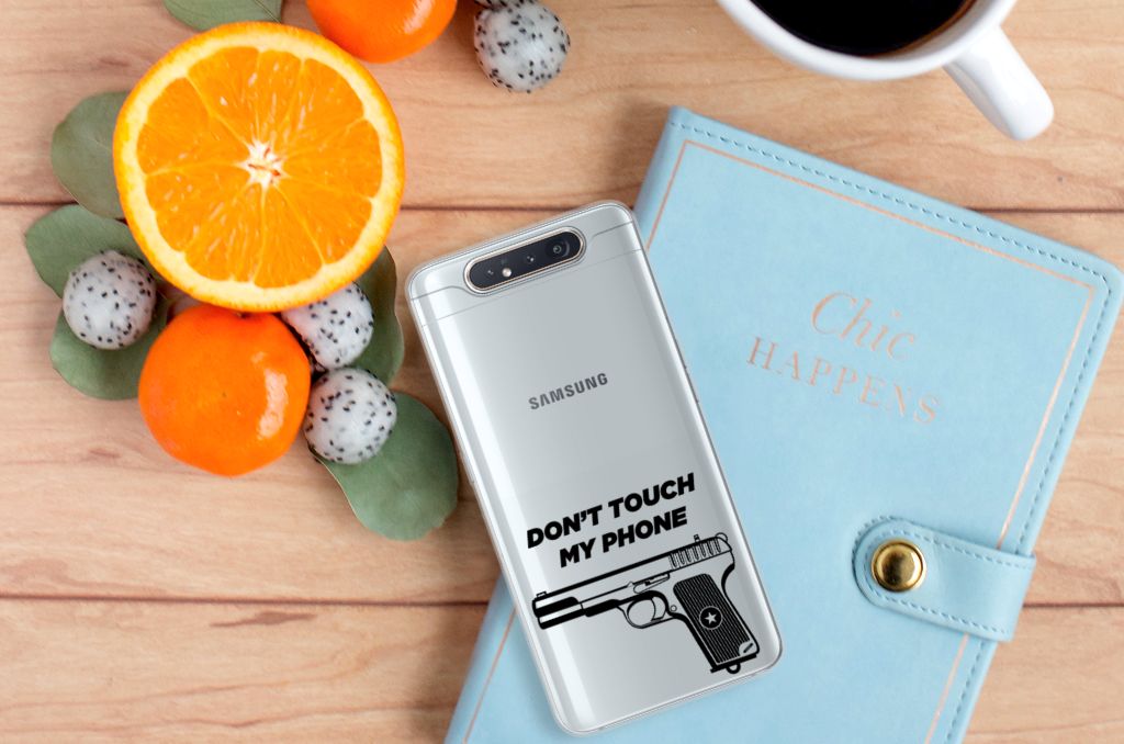 Samsung Galaxy A80 Silicone-hoesje Pistol DTMP