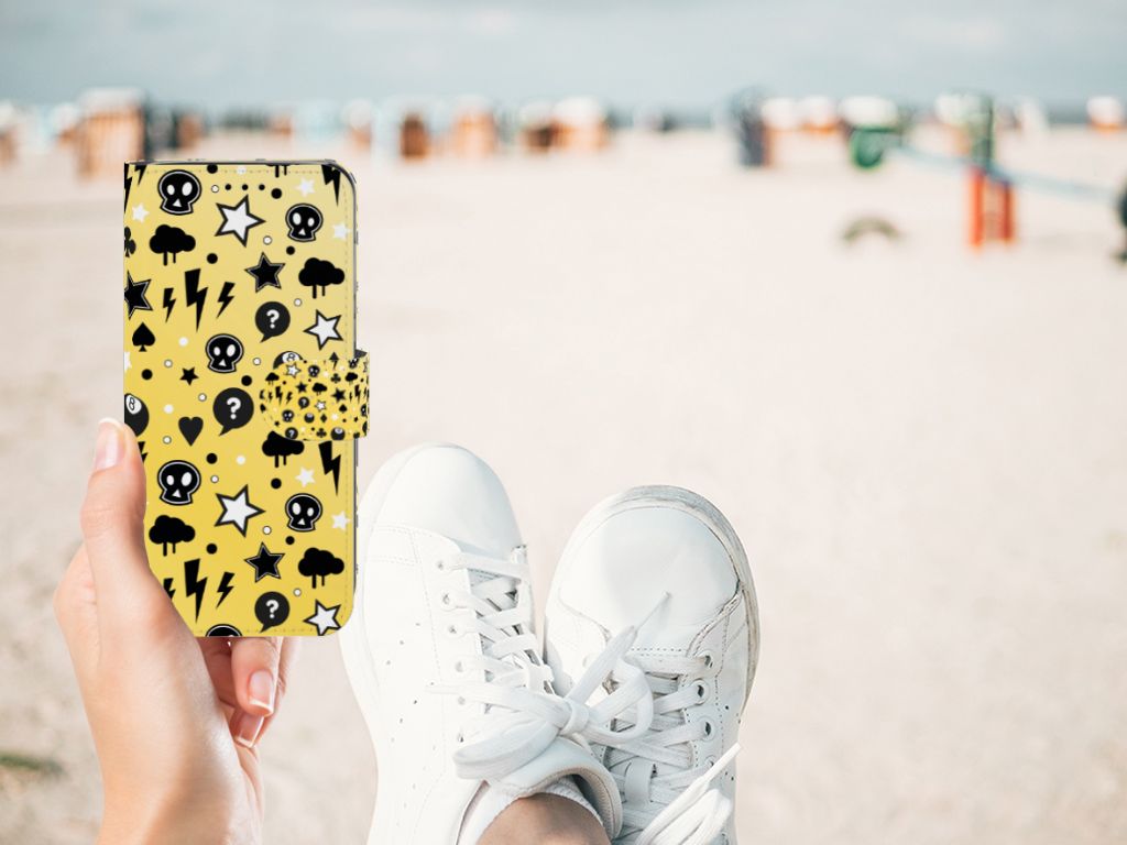Telefoonhoesje met Naam Huawei P20 Lite Punk Geel