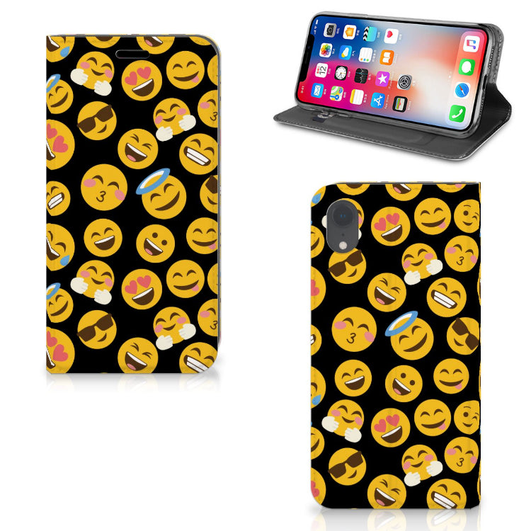 Apple iPhone Xr Hoesje met Magneet Emoji