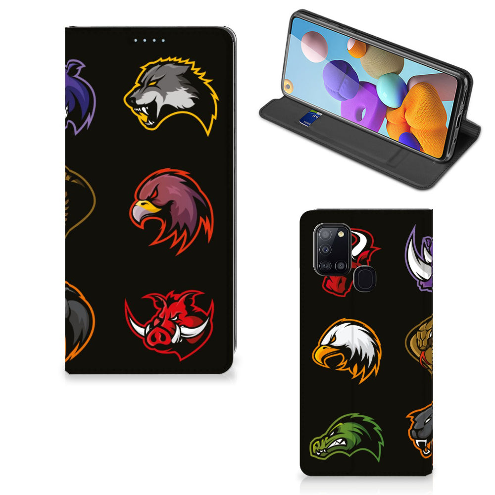 Samsung Galaxy A21s Magnet Case Cartoon