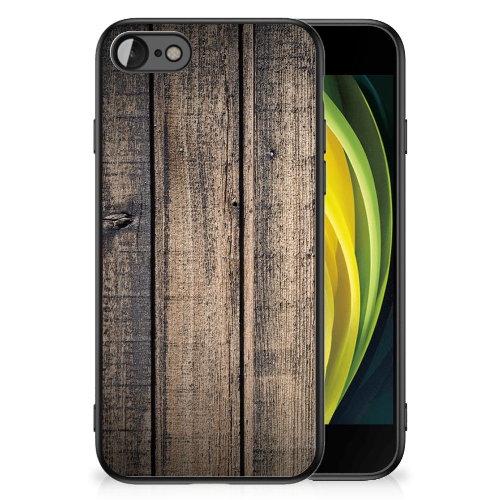 iPhone SE 2022 | SE 2020 | 7/8 Houten Print Telefoonhoesje Steigerhout