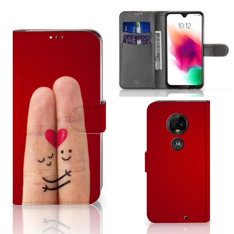 Motorola Moto G7 | G7 Plus Wallet Case met Pasjes Liefde - Origineel Romantisch Cadeau