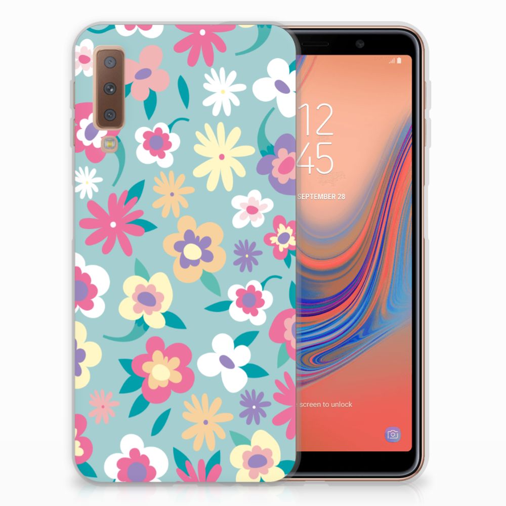 Samsung Galaxy A7 (2018) TPU Case Flower Power