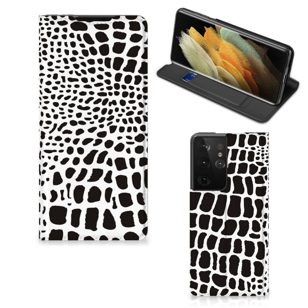 Samsung Galaxy S21 Ultra Hoesje maken Slangenprint - B2C Telecom