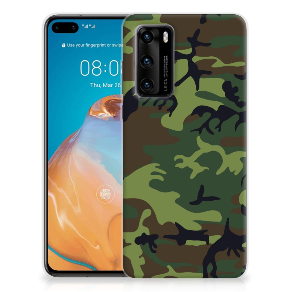 Huawei P40 TPU bumper Army Dark B2C Telecom