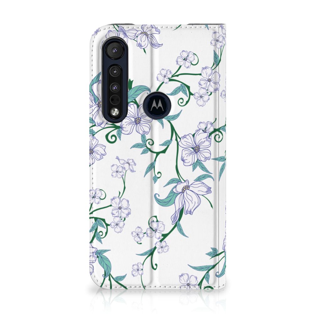 Motorola G8 Plus Uniek Smart Cover Blossom White - B2C Telecom