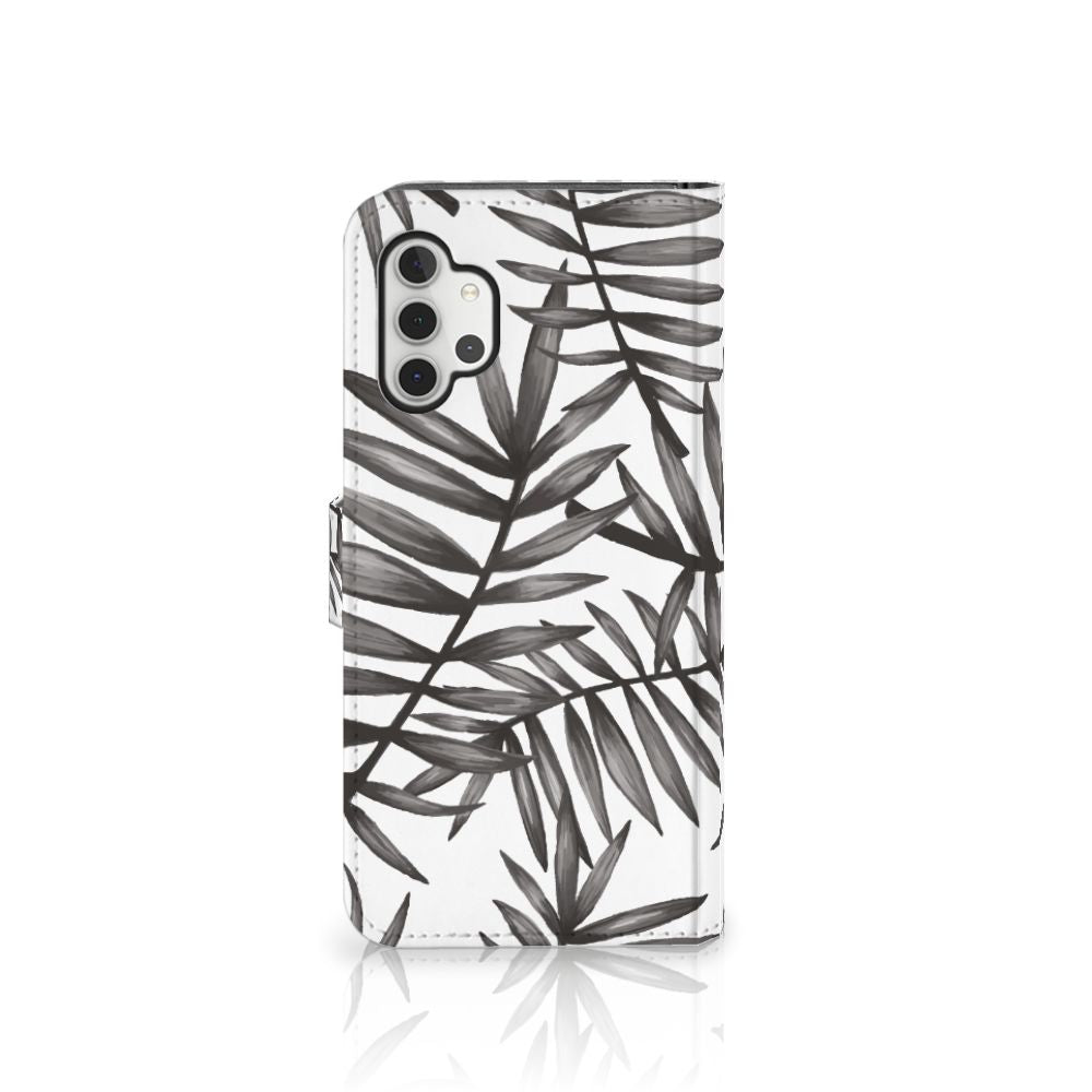 Samsung Galaxy A32 5G Hoesje Leaves Grey