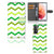 Samsung Galaxy S21 Telefoon Hoesje Zigzag Groen