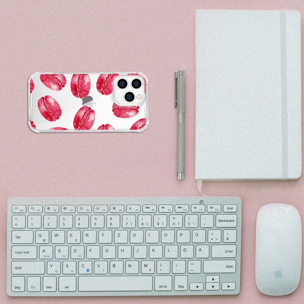 iPhone 14 Pro Beschermhoes Pink Macarons B2C Telecom