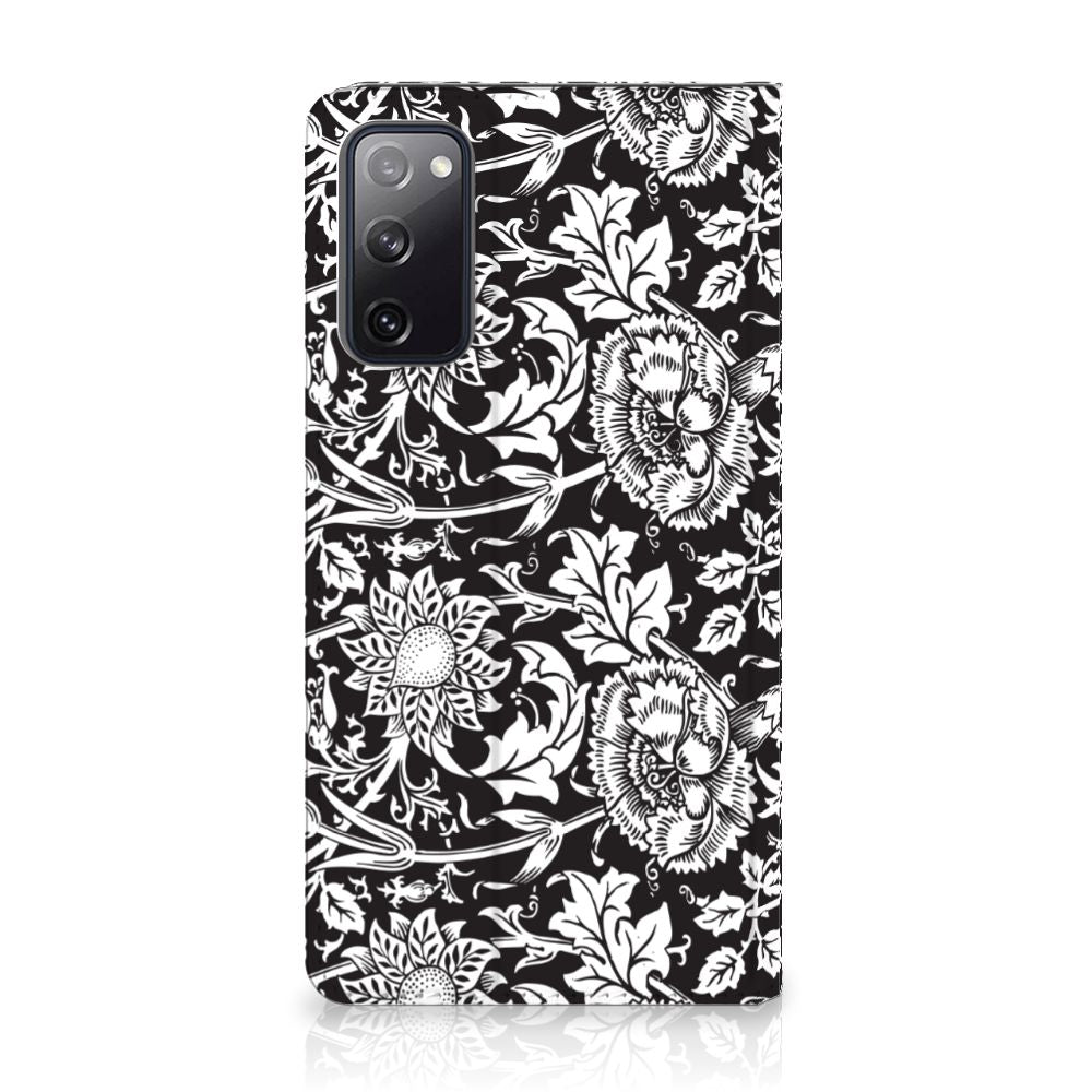 Samsung Galaxy S20 FE Smart Cover Black Flowers - B2C Telecom