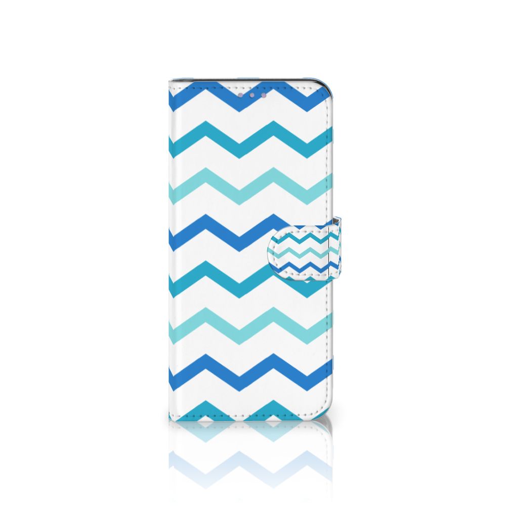 OnePlus Nord CE 5G Telefoon Hoesje Zigzag Blauw