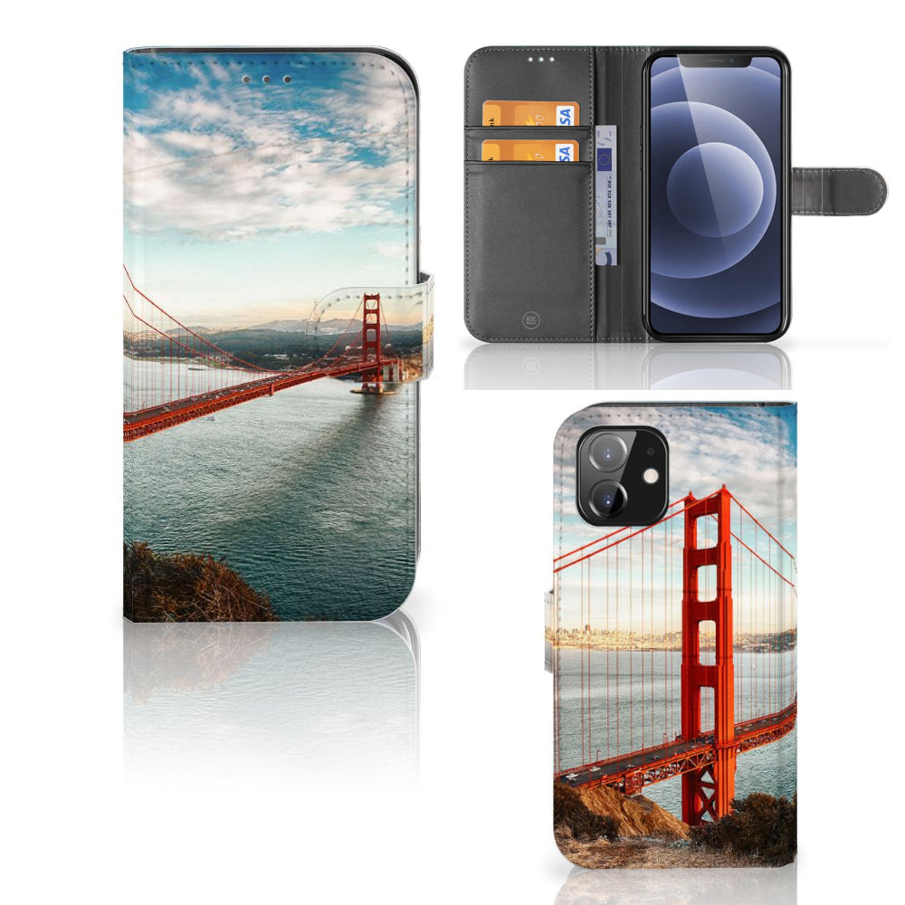 iPhone 12 | 12 Pro (6.1") Flip Cover Golden Gate Bridge