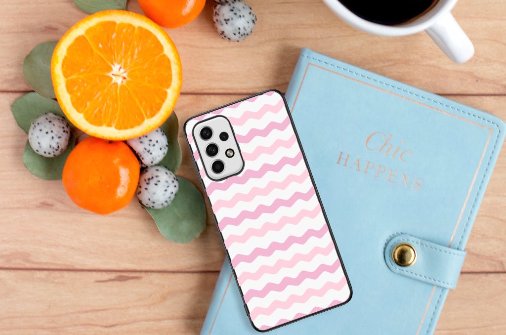 Samsung Galaxy A23 Back Case Waves Roze B2C Telecom