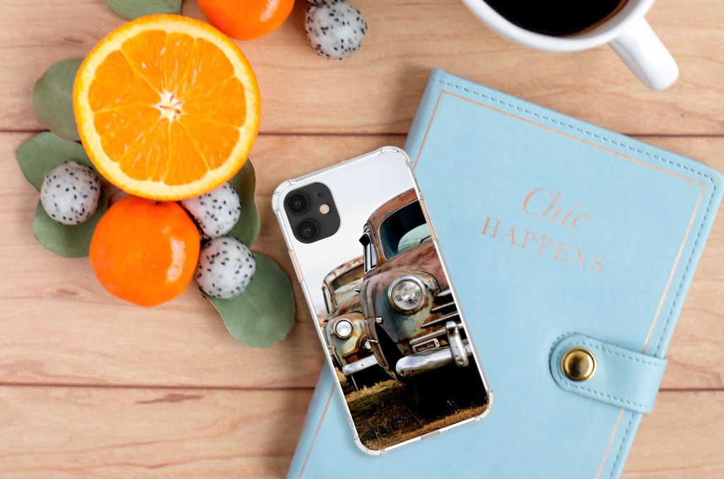 Apple iPhone 11 Anti-shock Hoesje met foto Vintage Auto
