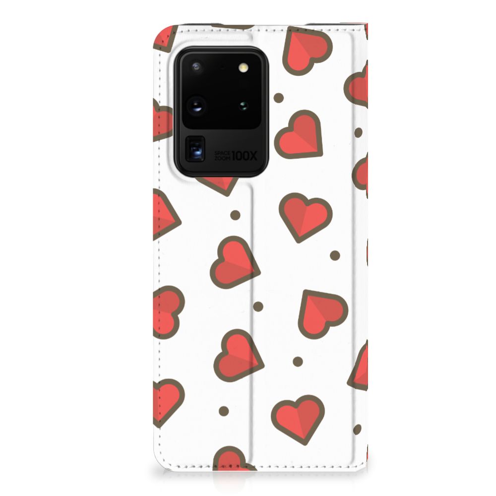 Samsung Galaxy S20 Ultra Hoesje met Magneet Hearts - B2C Telecom