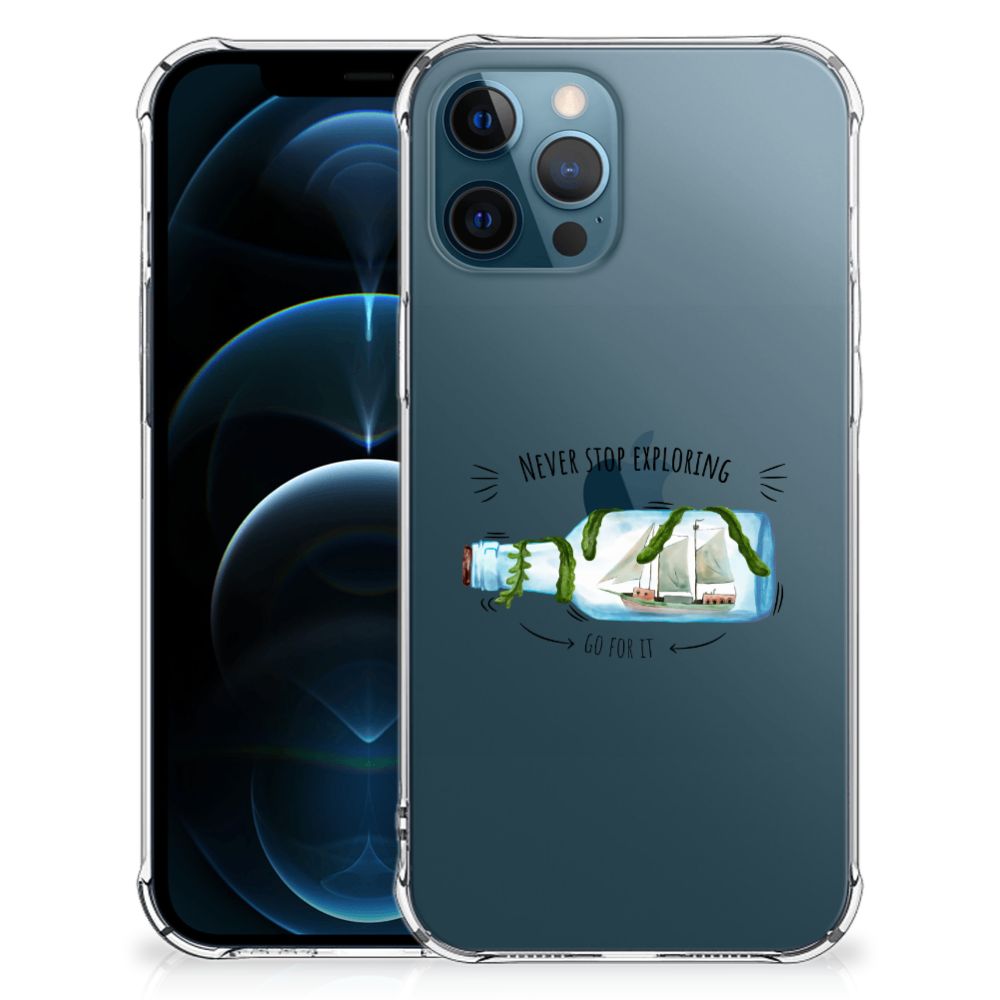 iPhone 12 | 12 Pro Stevig Bumper Hoesje Boho Bottle