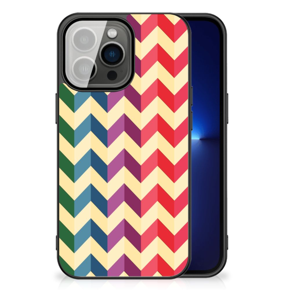 iPhone 13 Pro Back Case Zigzag Multi Color B2C Telecom
