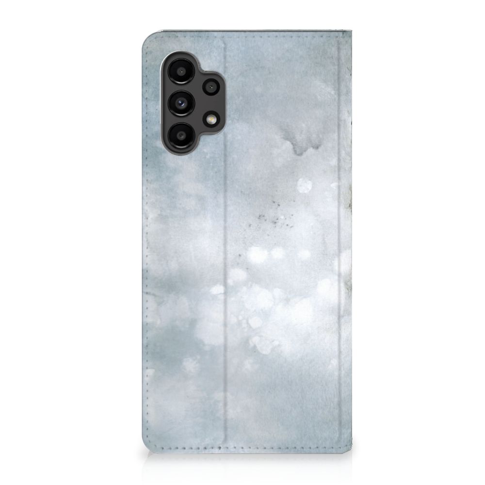 Bookcase Samsung Galaxy A13 (4G) Painting Grey - B2C Telecom