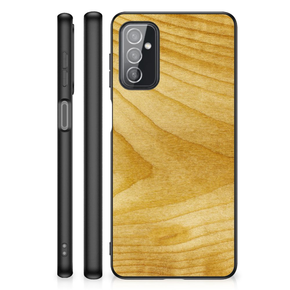 Samsung Galaxy M52 Houten Print Telefoonhoesje Licht Hout B2C Telecom