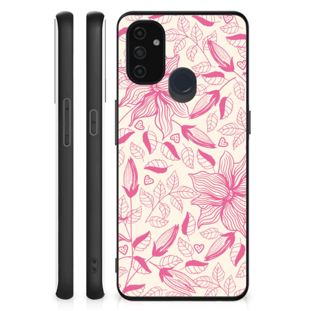 OnePlus Nord N100 Bloemen Hoesje Pink Flowers B2C Telecom