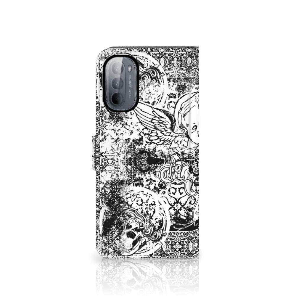Telefoonhoesje met Naam Motorola Moto G31 | G41 Skulls Angel