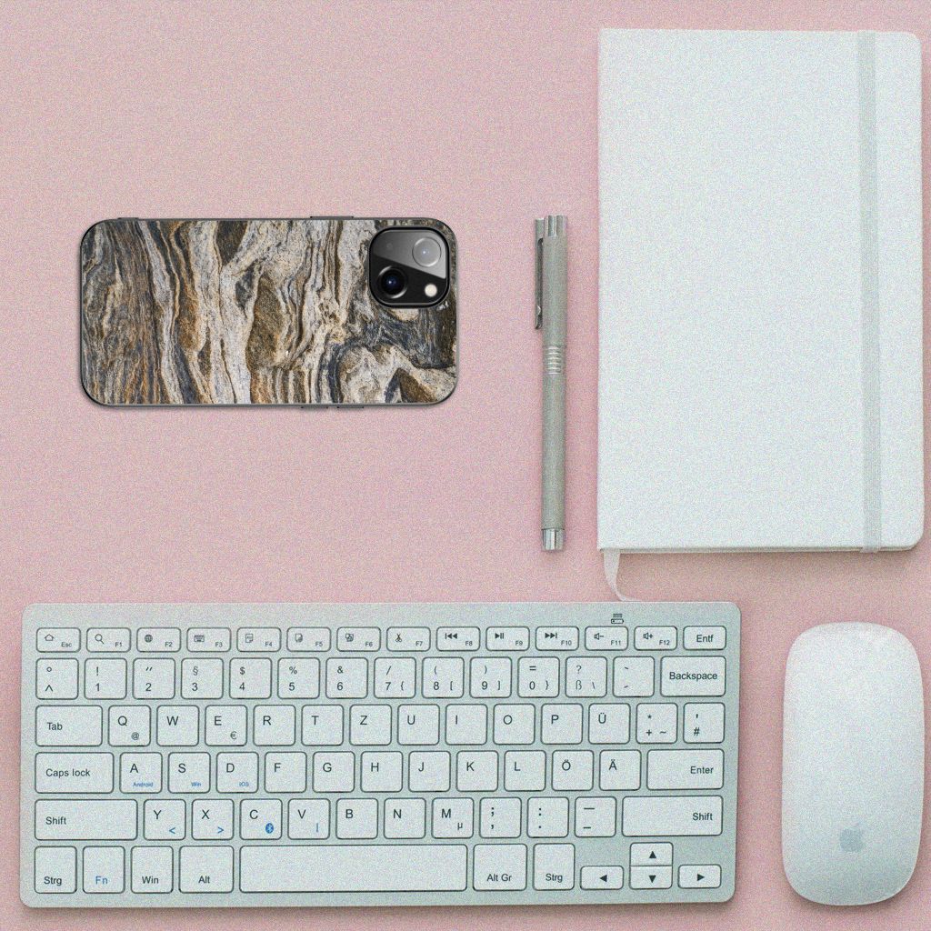 Apple iPhone 13 Marmeren Print Telefoonhoesje Steen B2C Telecom