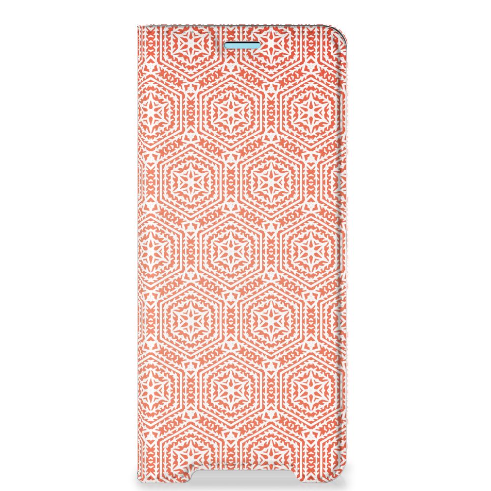 Sony Xperia 10 III Hoesje met Magneet Pattern Orange - B2C Telecom