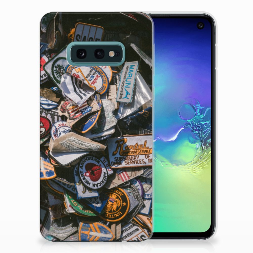 Samsung Galaxy S10e Siliconen Hoesje met foto Badges