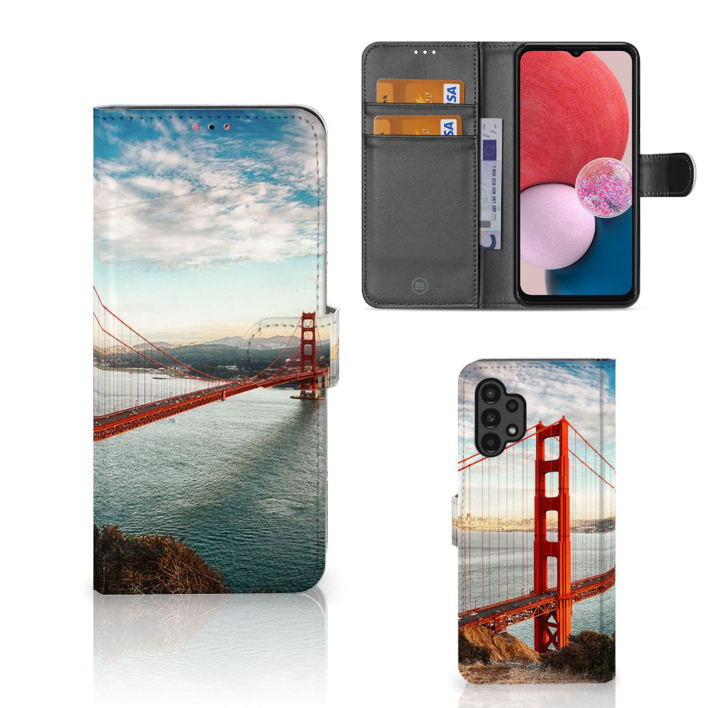Samsung Galaxy A13 (4G) Flip Cover Golden Gate Bridge