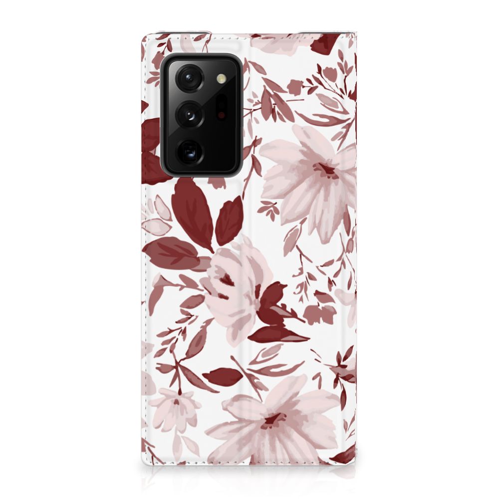 Bookcase Samsung Galaxy Note 20 Ultra Watercolor Flowers - B2C Telecom