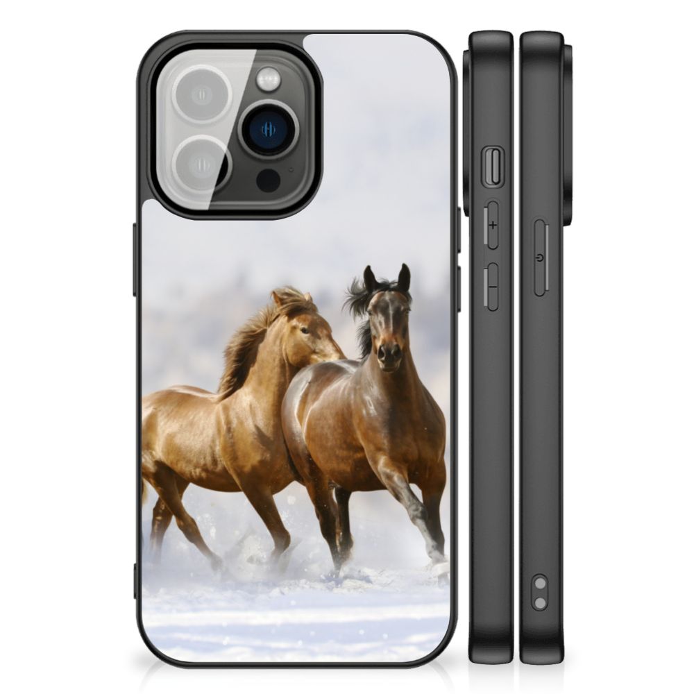 iPhone 13 Pro Dierenprint Telefoonhoesje Paarden B2C Telecom