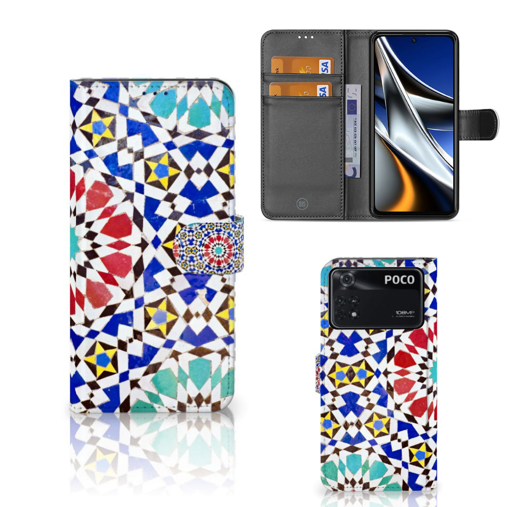 Xiaomi Poco X4 Pro 5G Bookcase Mozaïek