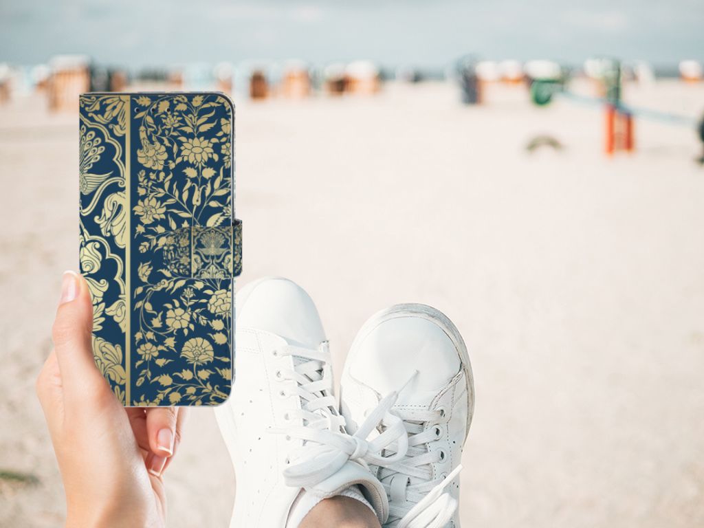 Xiaomi Redmi 8A Hoesje Beige Flowers
