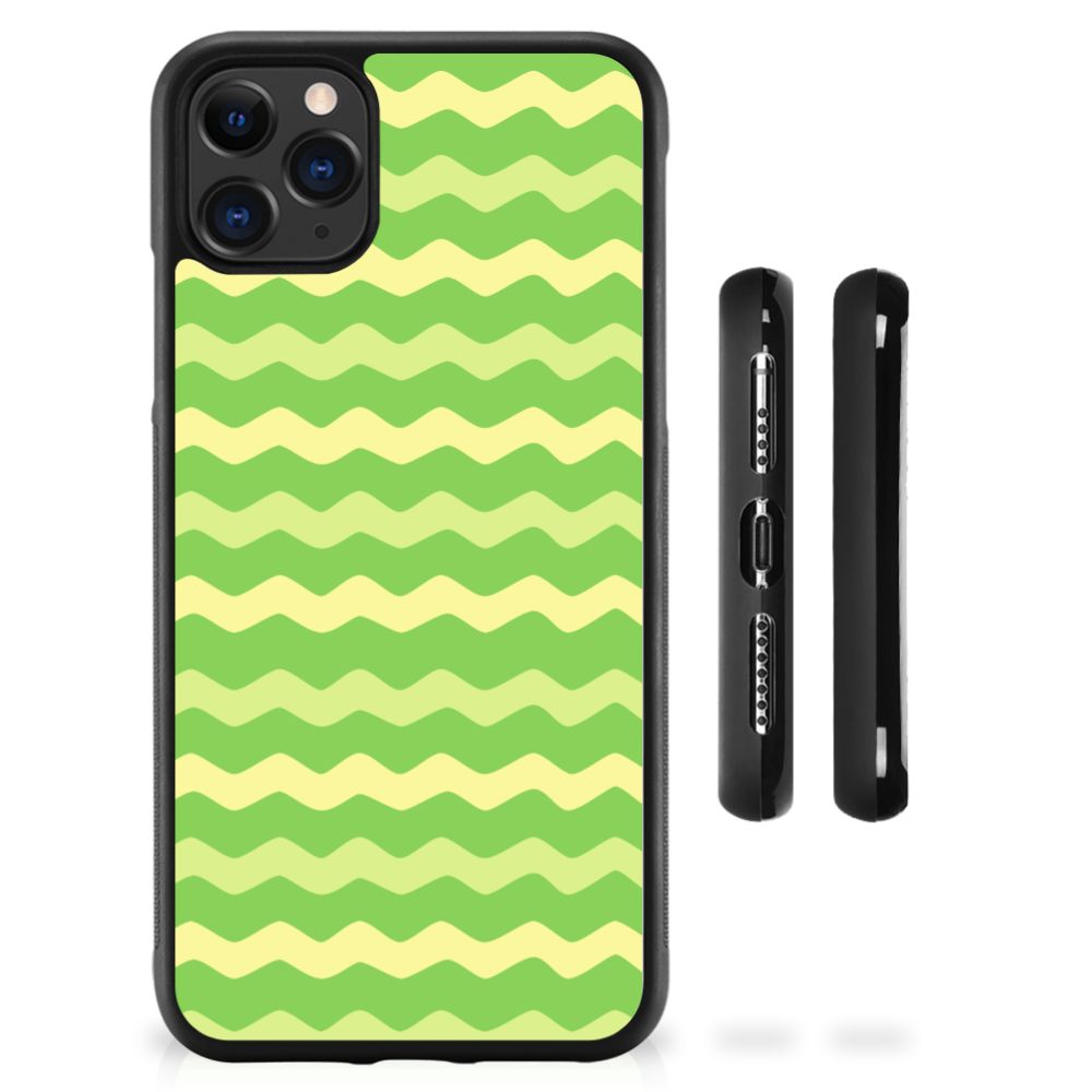 Apple iPhone 11 Pro Max Bumper Case Waves Green B2C Telecom