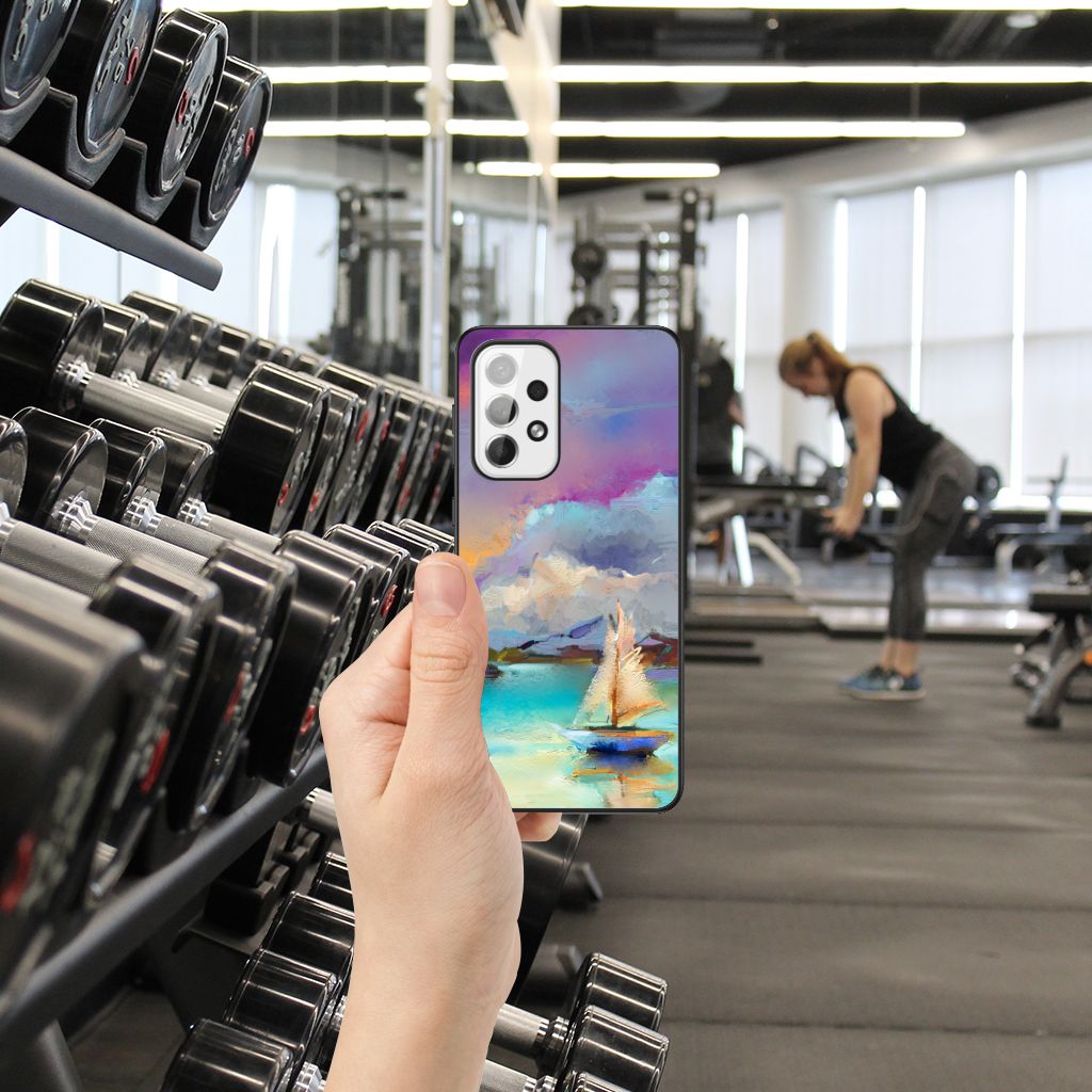 Kleurrijke Telefoonhoesje Samsung Galaxy A73 Boat B2C Telecom