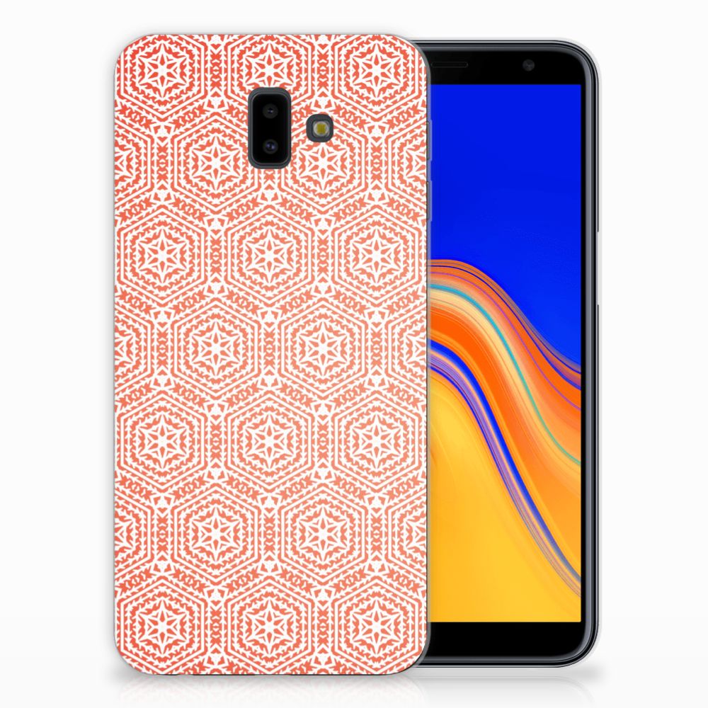 Samsung Galaxy J6 Plus (2018) TPU bumper Pattern Orange