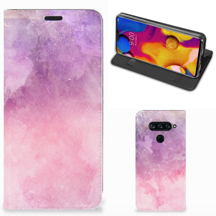 Bookcase LG V40 Thinq Pink Purple Paint