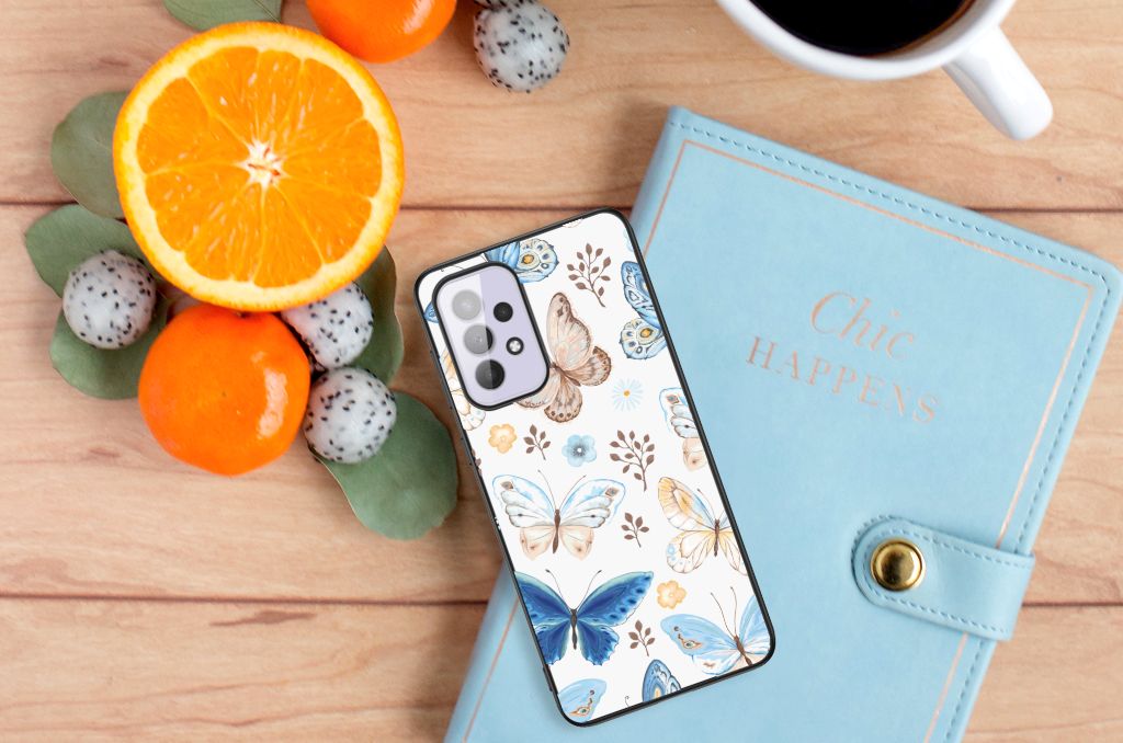 Dierenprint Telefoonhoesje voor Samsung Galaxy A33 5G Vlinder B2C Telecom