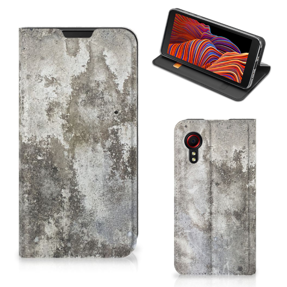 Samsung Galaxy Xcover 5 Standcase Beton Print - B2C Telecom
