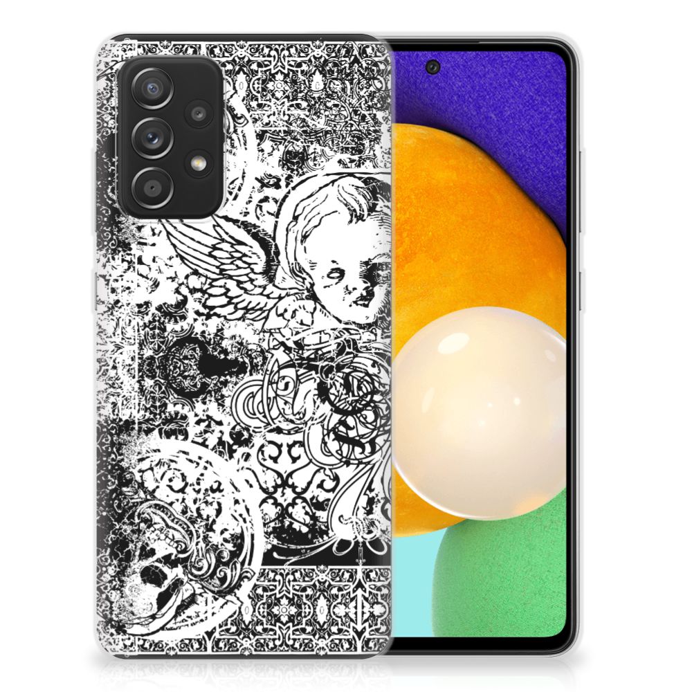 Silicone Back Case Samsung Galaxy A52 (5G/4G) Skulls Angel