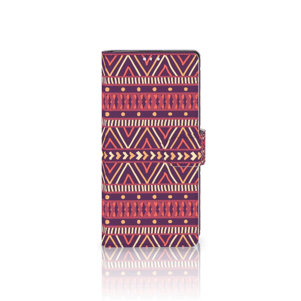 Samsung Galaxy Note 10 Telefoon Hoesje Aztec Paars