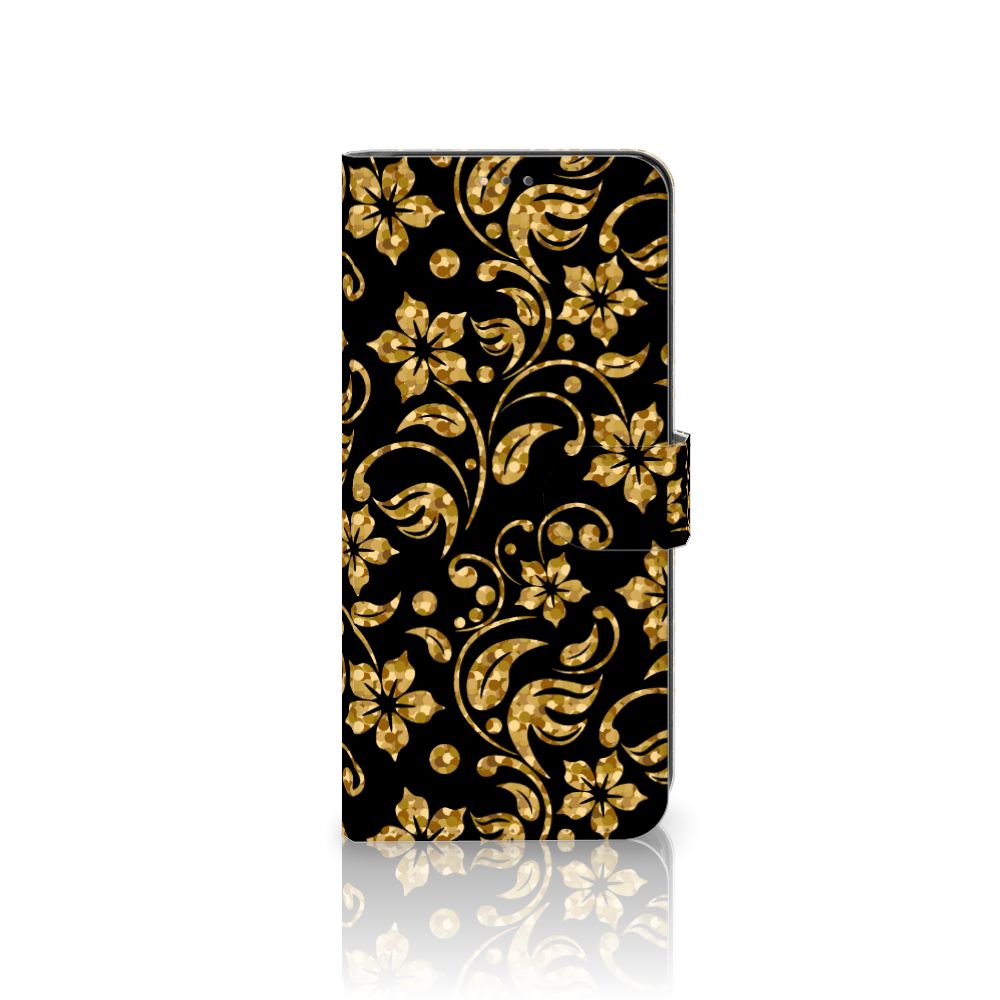 Nokia 5.3 Hoesje Gouden Bloemen