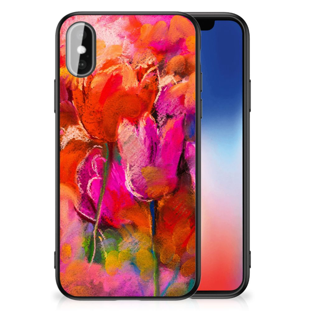 Kleurrijke Telefoonhoesje iPhone X | Xs Tulips